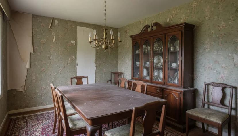 Comedor antes del rediseño con IA - comedor antiguo